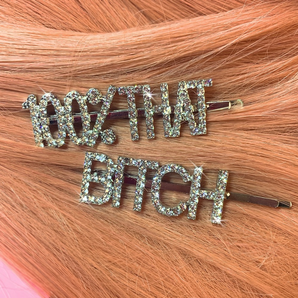 Lizzo Truth Hurts 100% THAT BITCH Hair Clips